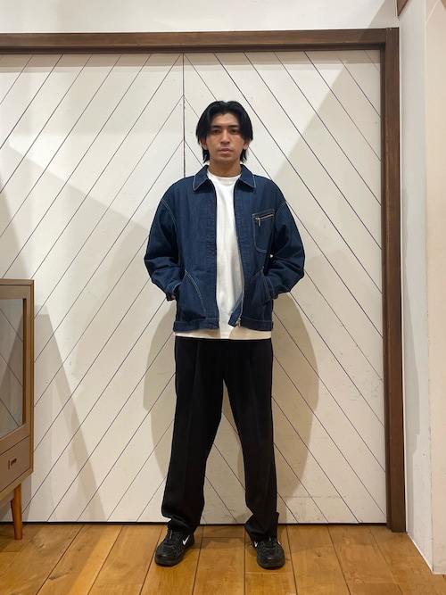 セール】FORK&SPOON 綿麻デニムジップブルゾン（ブルゾン