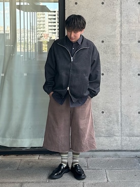 「季節の変わり目羽織コーデ」｜ｵｶｲﾖｼﾋﾃﾞさん（メンズ・167cm）の秋コーディネート