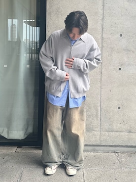 「URBAN RESEARCH（アーバンリサーチ）のアイテム（カーディガン/ボレロ）」を使った、ｵｶｲﾖｼﾋﾃﾞさん（メンズ・167cm）の秋コーディネート