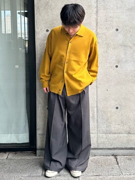 「季節の変わり目羽織コーデ」｜ｵｶｲﾖｼﾋﾃﾞさん（メンズ・167cm）の秋コーディネート