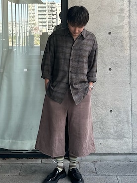 「季節の変わり目羽織コーデ」｜ｵｶｲﾖｼﾋﾃﾞさん（メンズ・167cm）の秋コーディネート