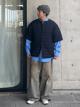 「URBAN RESEARCH（アーバンリサーチ）のアイテム（ダウンジャケット/コート）」を使った、ｵｶｲﾖｼﾋﾃﾞさん（メンズ・167cm）の秋コーディネート