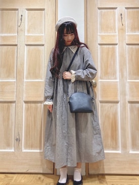 「サマンサモスモス」｜「アイテム（ハンチング/ベレー帽）」を使った、yurikaさん（レディース・157cm）の春コーディネート