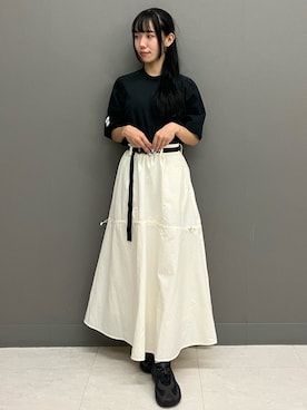 「adidas by Stella McCartney（アディダスバイステラマッカートニー）のアイテム（Tシャツ/カットソー）」を使った、KAさん（レディース・154cm）の夏コーディネート