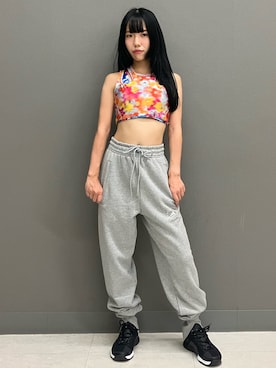 「adidas by Stella McCartney（アディダスバイステラマッカートニー）のアイテム（その他パンツ）」を使った、KAさん（レディース・154cm）の夏コーディネート