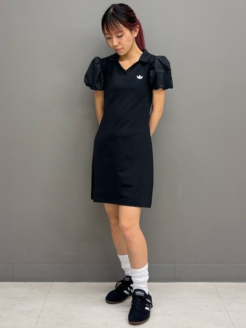 adidas（アディダス） ワンピース バルーンスリーブ付きワンピース