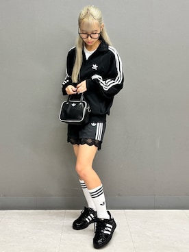「アイテム（ジャージ）」を使った、KAさん（レディース・154cm）の夏コーディネート
