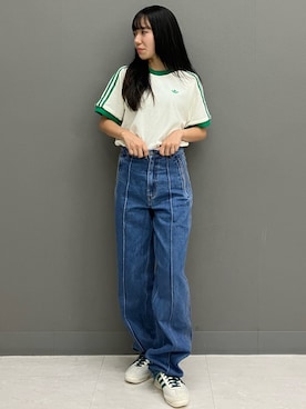 「70s」｜「アイテム（パンツ）」を使った、KAさん（レディース・154cm）の秋コーディネート
