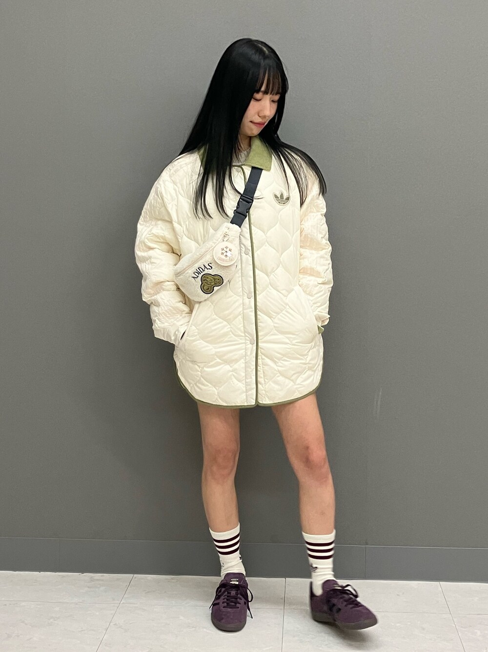 ●かずゆこ●アディダスオリジナルス♡ライトウェイトダウンジャケット adidas（アディダス）の「ライトウェイト ダウンジャケット