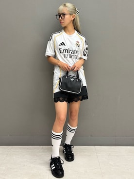 「アイテム（レッグウェア）」を使った、KAさん（レディース・154cm）の夏コーディネート
