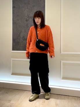 「ハロウィン」｜「アイテム（モカシン/デッキシューズ）」を使った、イワナガさん（レディース・162cm）の秋コーディネート