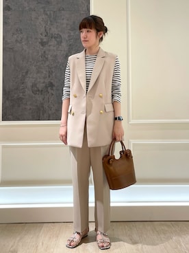 「PANIER（パニエ）のアイテム」を使った、イワナガさん（レディース・162cm）の夏コーディネート