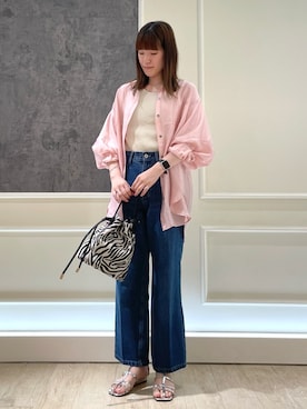 「PANIER（パニエ）のアイテム」を使った、イワナガさん（レディース・162cm）の夏コーディネート