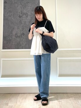 「アツいコーデ全部見せ」｜イワナガさん（レディース・162cm）の夏コーディネート