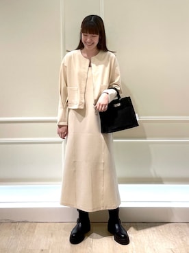 「MAISON CANVVAS（メゾンキャンバス）のアイテム」を使った、イワナガさん（レディース・162cm）の秋コーディネート