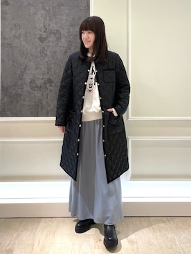 「ディズニー」｜「アイテム（その他アウター）」を使った、イワナガさん（レディース・162cm）の秋コーディネート