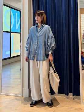 「MICO COULIER（ミコクリエ）のアイテム」を使った、イワナガさん（レディース・163cm）の春コーディネート