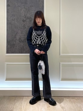 「JETEE（ジュテ）のアイテム」を使った、イワナガさん（レディース・162cm）の冬コーディネート