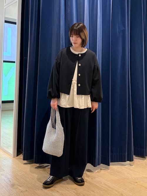 綿タッチダンボールニットブルゾン