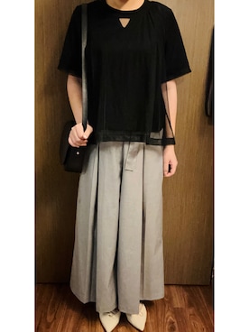 「Daniella&GEMMA（ダニエラアンドジェマ）のアイテム」を使った、AngelaMYletterさん（レディース・153cm）の春コーディネート
