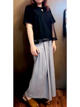 「Jeffrey Campbell（ジェフリーキャンベル）のアイテム（サンダル）」を使った、AngelaMYletterさん（レディース・153cm）の夏コーディネート