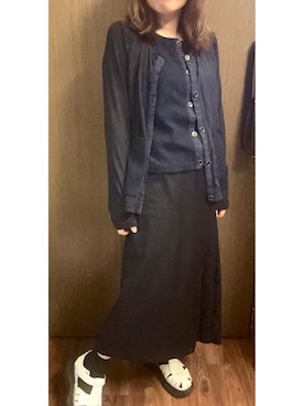 「initial（イニシャル）のアイテム」を使った、AngelaMYletterさん（レディース・153cm）の春コーディネート