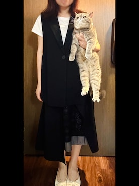 「ROCOCO（ロココ）のアイテム」を使った、AngelaMYletterさん（レディース・153cm）の夏コーディネート