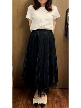 「ROCOCO（ロココ）のアイテム」を使った、AngelaMYletterさん（レディース・153cm）の夏コーディネート