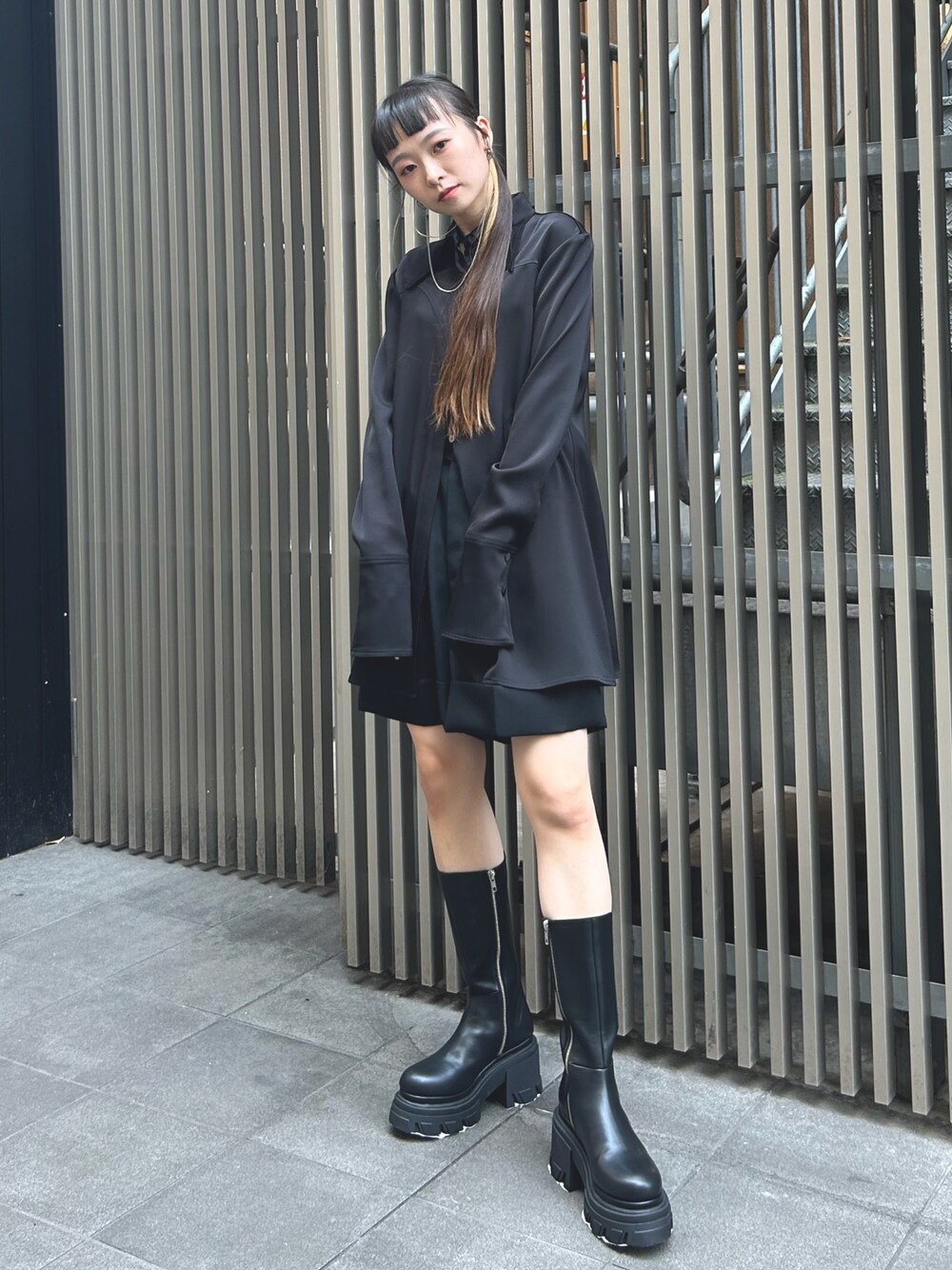 STUDIOUS ステュディオス サイドゴアブーツ 厚底 ロングブーツ サイズ2 STUDIOUS ステュディオス サイドゴアブーツ 厚底 ロングブーツ サイズ2