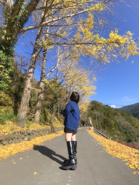 「イチョウ並木」｜おひなさん（レディース・149cm）の春コーディネート