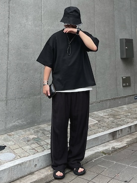 「CIAOPANIC TYPY（チャオパニックティピー）のアイテム（サンダル）」を使った、iamjoe1008さん（メンズ・170cm）の夏コーディネート