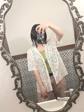 「アイテム（パンツ、ピンク系）」を使った、chilu333さん（レディース・155cm）の夏コーディネート