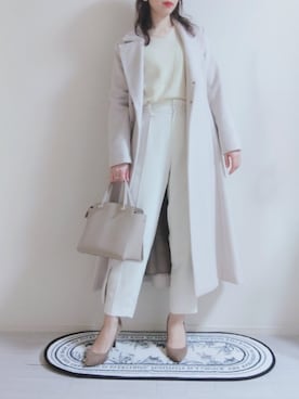 「PLST（プラステ）のアイテム」を使った、みーさん（レディース・161cm）の冬コーディネート