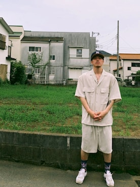 旦那の私服さんのコーディネート