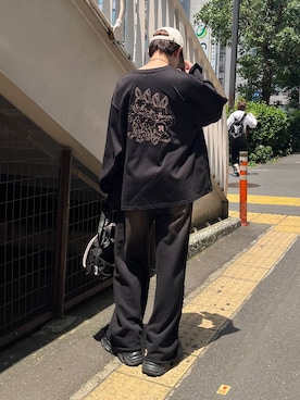 「Anui（アニュイ）のアイテム（キャップ）」を使った、なっつさん（レディース・164cm）の秋コーディネート