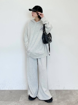 「Anui（アニュイ）のアイテム（帽子）」を使った、なっつさん（レディース・164cm）の秋コーディネート