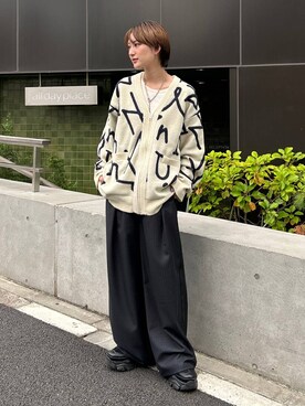 「Anui（アニュイ）のアイテム（スラックス）」を使った、なっつさん（レディース・164cm）の秋コーディネート