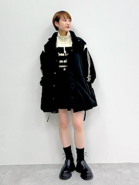 「Anui（アニュイ）のアイテム（ブルゾン）」を使った、なっつさん（レディース・164cm）の冬コーディネート
