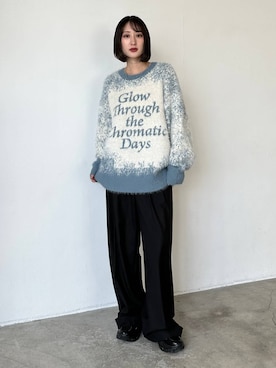 「PBLIM（ページボーイリム）のアイテム（スラックス）」を使った、なっつさん（レディース・164cm）の秋コーディネート