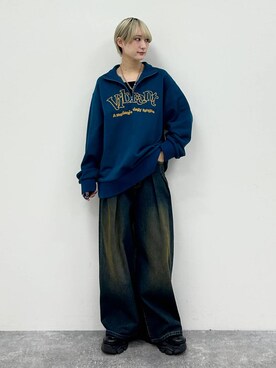 「Anui（アニュイ）のアイテム（スウェット）」を使った、なっつさん（レディース・164cm）の冬コーディネート