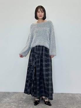 「PAGEBOY（ページボーイ）の【ステンレス素材】ロングボールチェーンネックレス（ネックレス）」を使った、なっつさん（レディース・164cm）の秋コーディネート