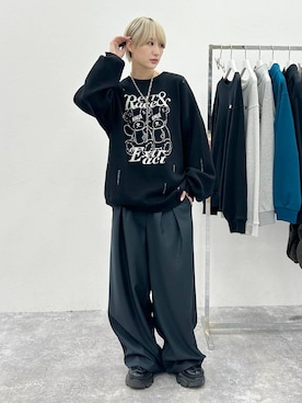 「Anui（アニュイ）のアイテム（スラックス）」を使った、なっつさん（レディース・164cm）の秋コーディネート