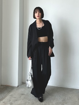 「PAGEBOY（ページボーイ）のアイテム（テーラードジャケット）」を使った、なっつさん（レディース・164cm）の夏コーディネート