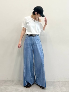 「Anui（アニュイ）のアイテム（帽子）」を使った、なっつさん（レディース・164cm）の春コーディネート