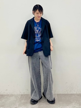 「Anui（アニュイ）のアイテム（ジャケット/アウター）」を使った、なっつさん（レディース・164cm）の春コーディネート