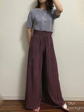 「Silky（シルキー）のアイテム」を使った、Gさん（レディース・160cm）の秋コーディネート