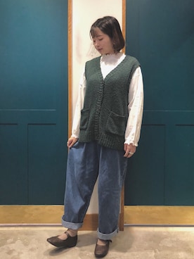 「英国風」｜は か ま だ 🪼さん（レディース・158cm）の秋コーディネート