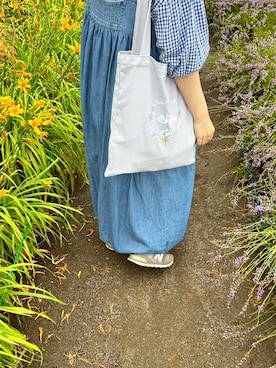 「Samansa Mos2（サマンサ モスモス）のアイテム」を使った、は か ま だ 🪼さん（レディース・158cm）の夏コーディネート