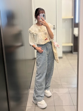 「Heather（ヘザー）のアイテム」を使った、𝐇𝐨𝐧𝐨さん（レディース・150cm）の夏コーディネート