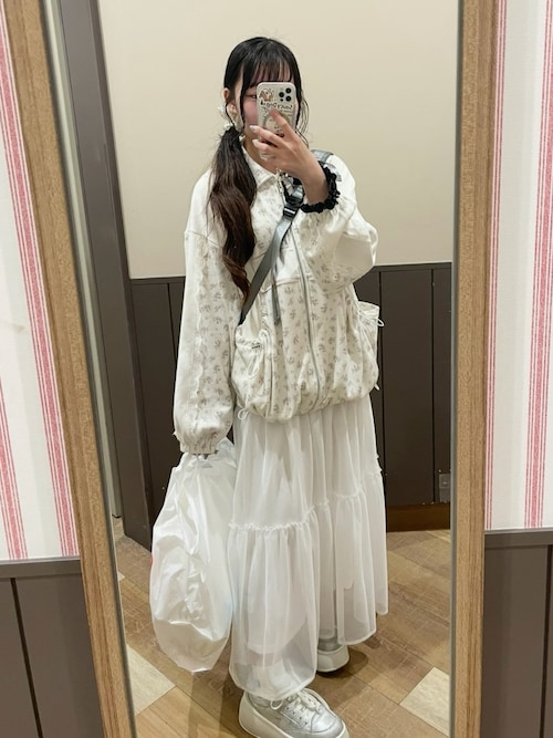 シアーティアードロングスカート 103599を使った人気ファッション